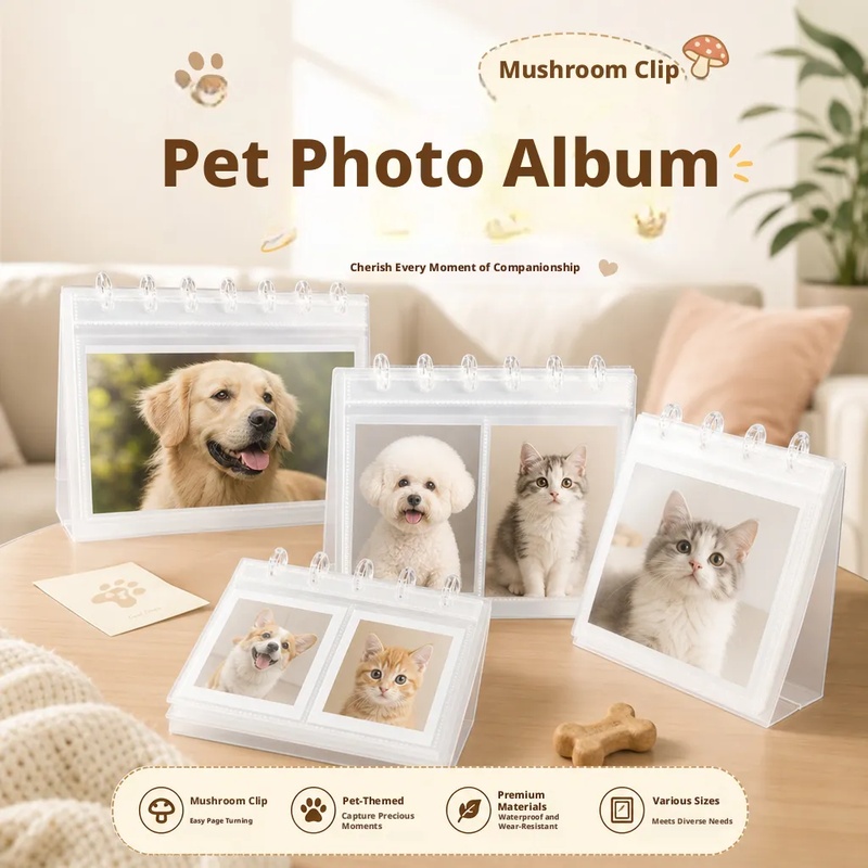 Polaroid Photo Album - Desk Stand Photo Card Album Mushroom