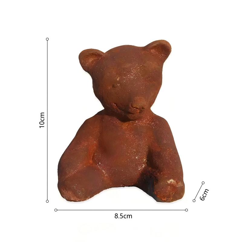 Vintage Collectible Bears - Rustic Cast Iron Bear Figurines Set