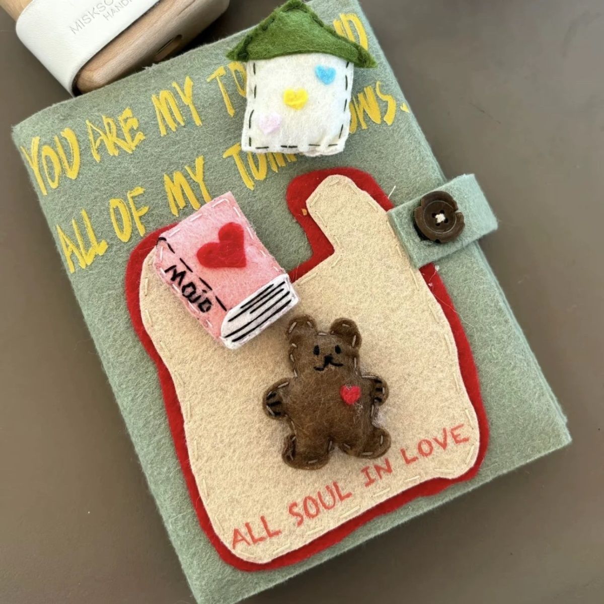 Polaroid Photo Album - Cute Shopping Bear Non-woven Card Album