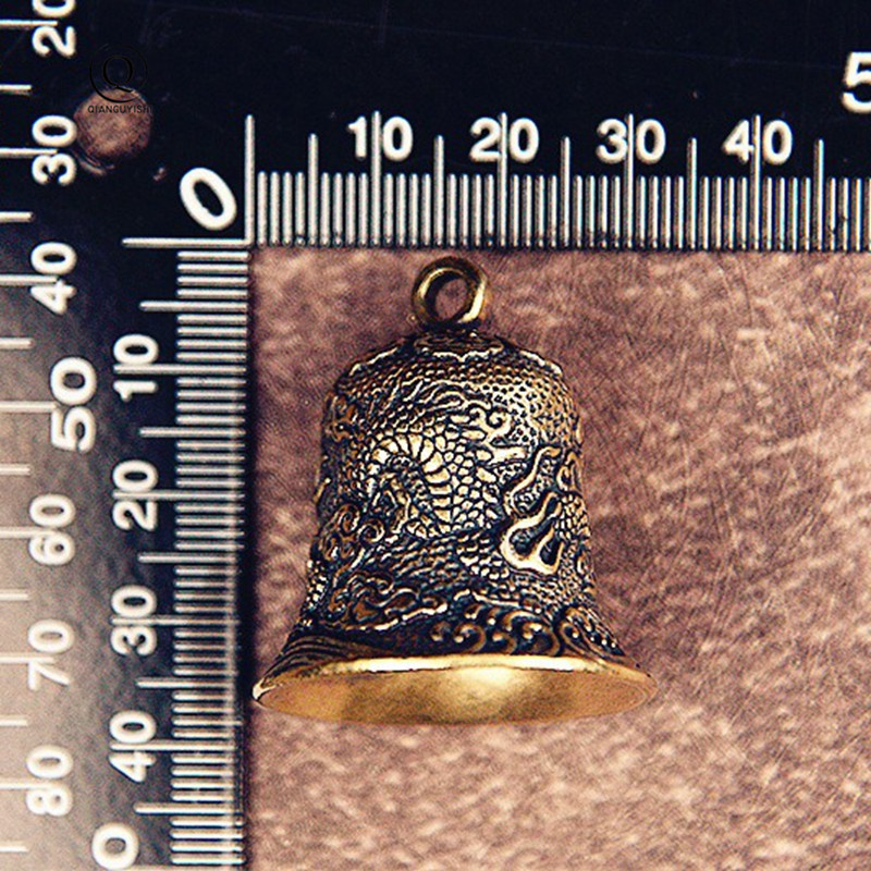 Vintage Brass Bell Carved Drag - огляд і ціна Vintage Collectible Bells