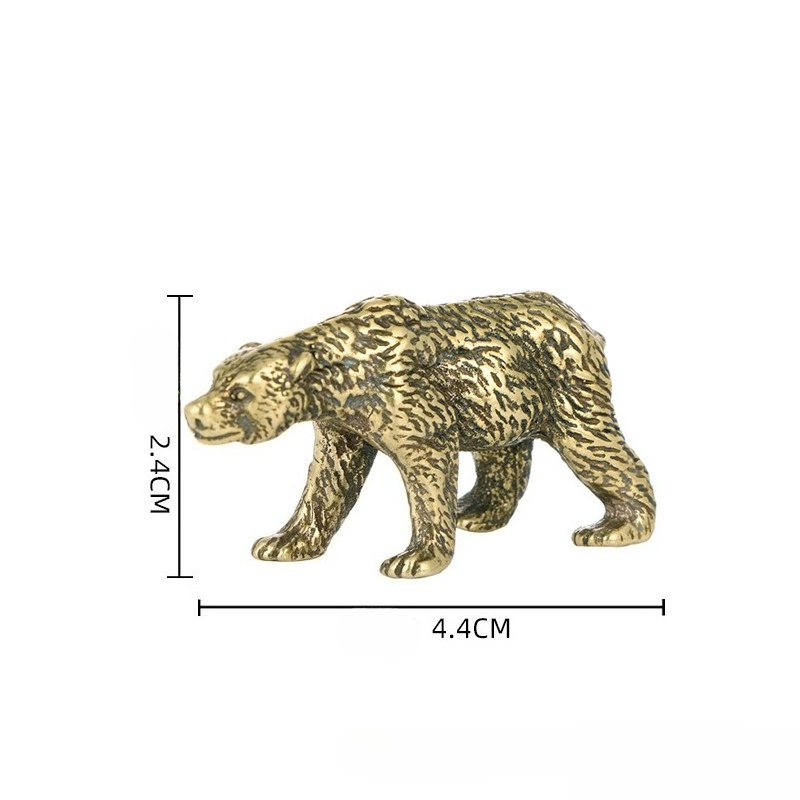1PC Vintage Solid Brass Bear S - огляд і ціна Vintage Collectible Bears