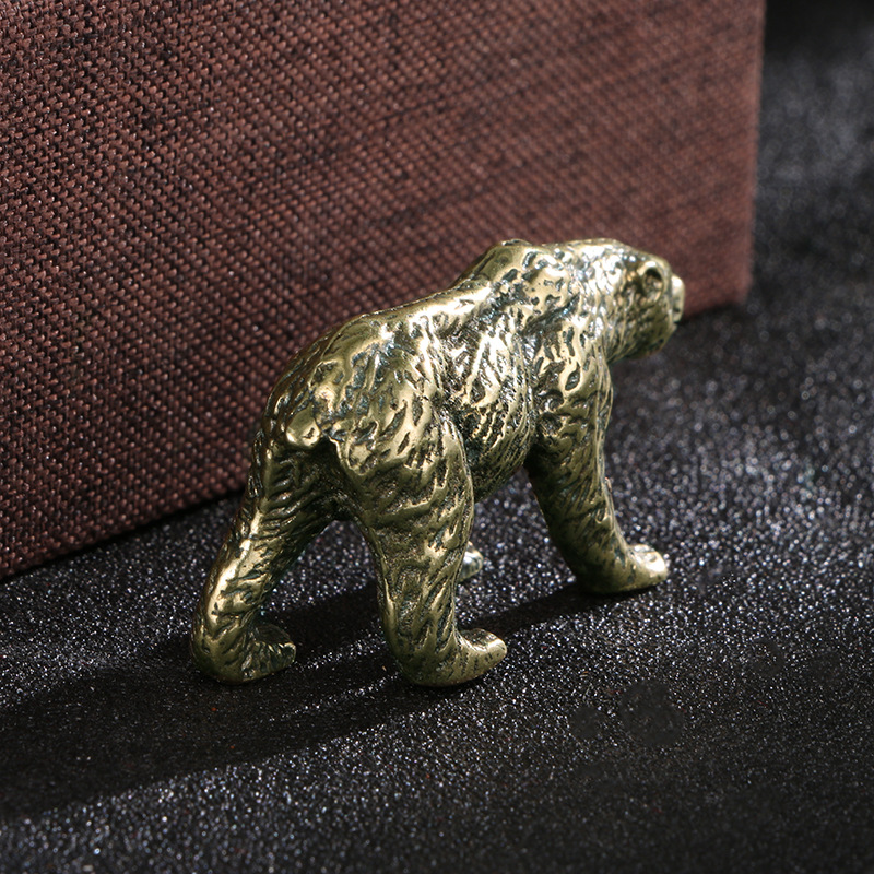 1PC Vintage Solid Brass Bear S - огляд і ціна Vintage Collectible Bears