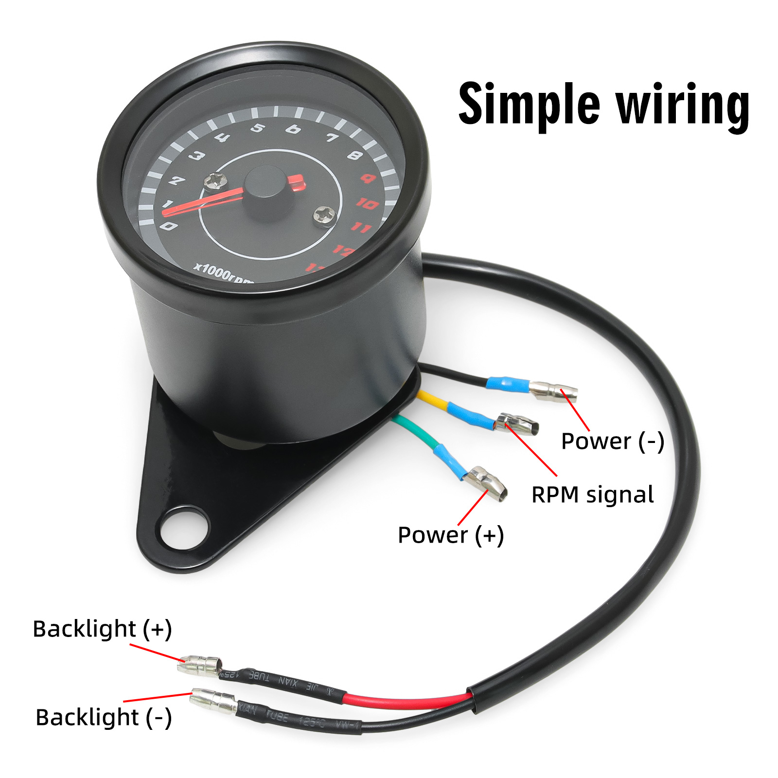 13000 RPM Meter Universal Scoo - огляд і ціна Analog Meter Gauge