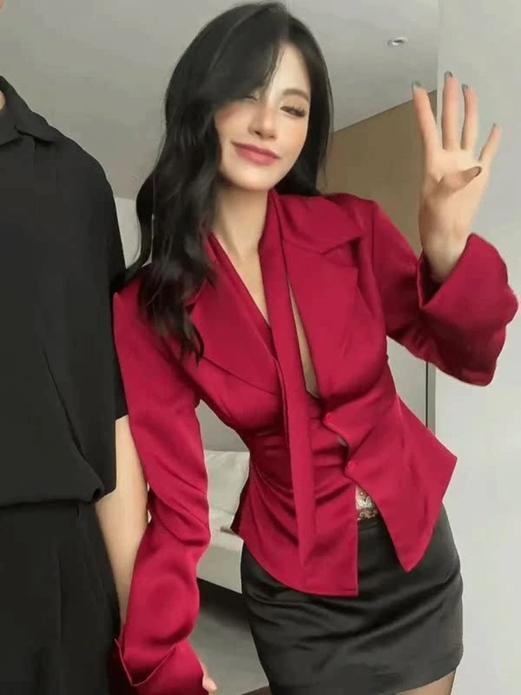 Button Up Slim Fit Female Tops - огляд і ціна Vintage Collectible Clothing