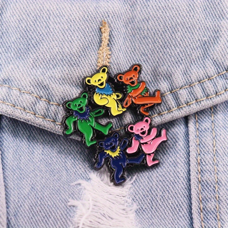 Dancing Bears Enamel Pin Rock  - огляд і ціна Vintage Collectible Bears