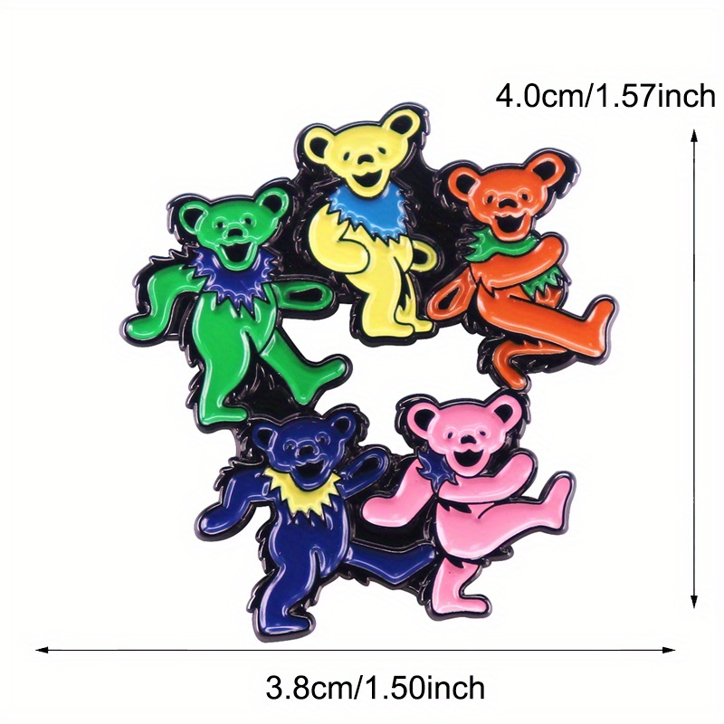Dancing Bears Enamel Pin Rock  - огляд і ціна Vintage Collectible Bears