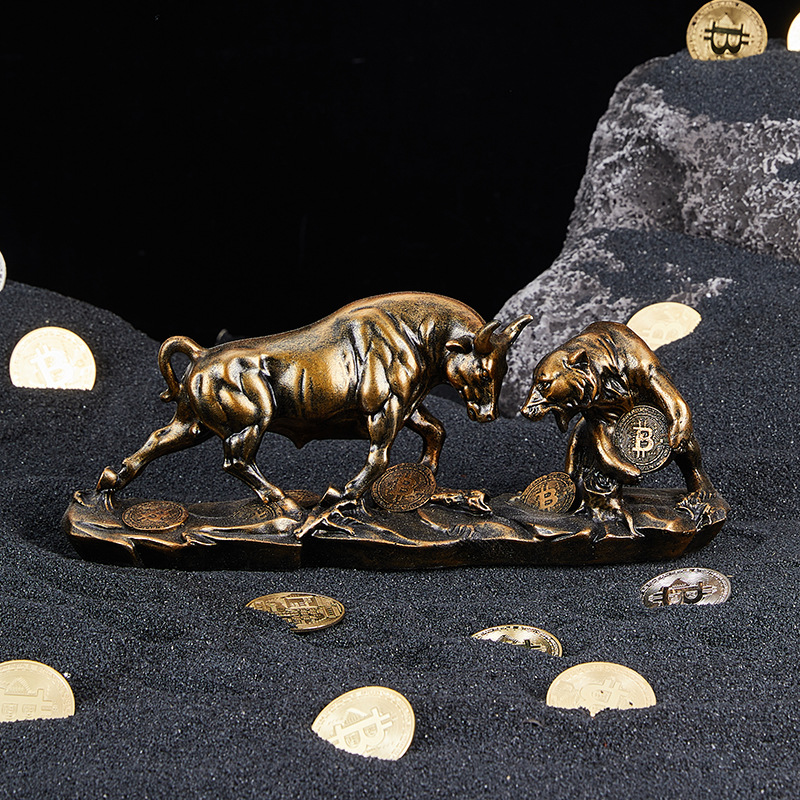 Feng Shui Bear Bull Statue Col - огляд і ціна Vintage Collectible Bears