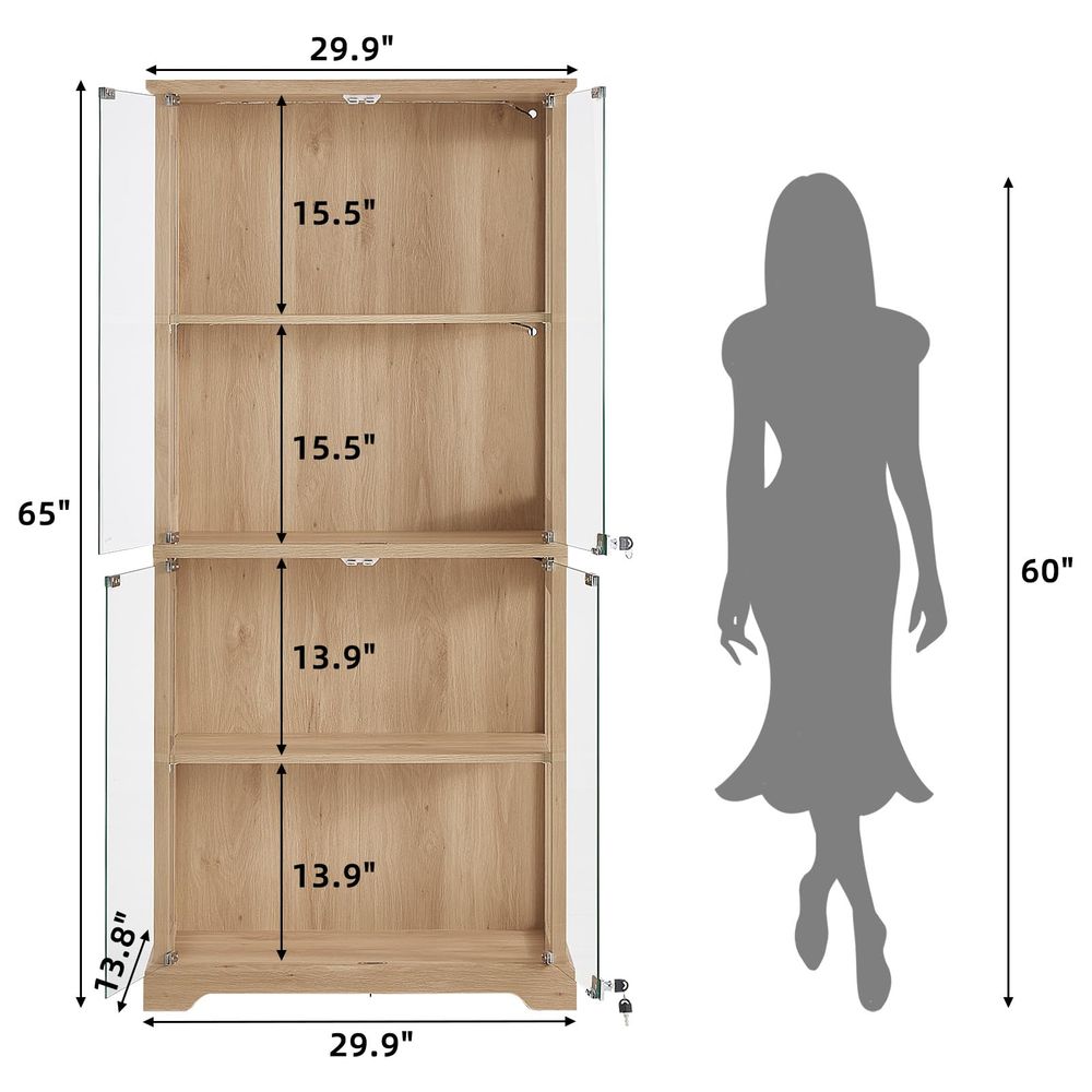 Farmhouse Glass Display Cabine - огляд і ціна Collectible & Vintage Dolls For Halloween