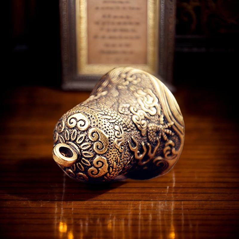Vintage Brass Bell Carved Drag - огляд і ціна Vintage Collectible Bells
