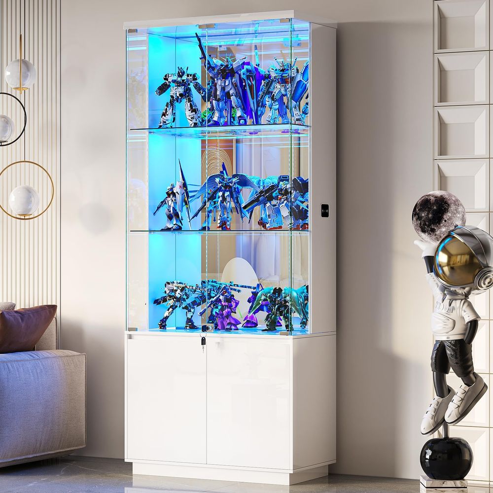 71 Tall Display Cabinet with G - огляд і ціна Collectible & Vintage Dolls For Halloween